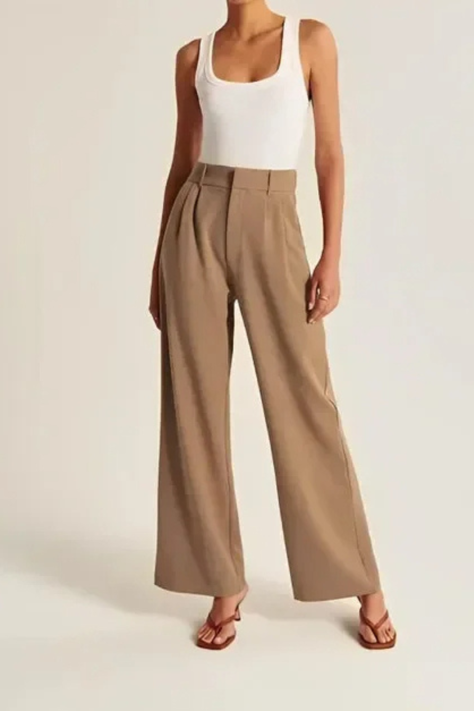 Lucia Brown Tailored Pants