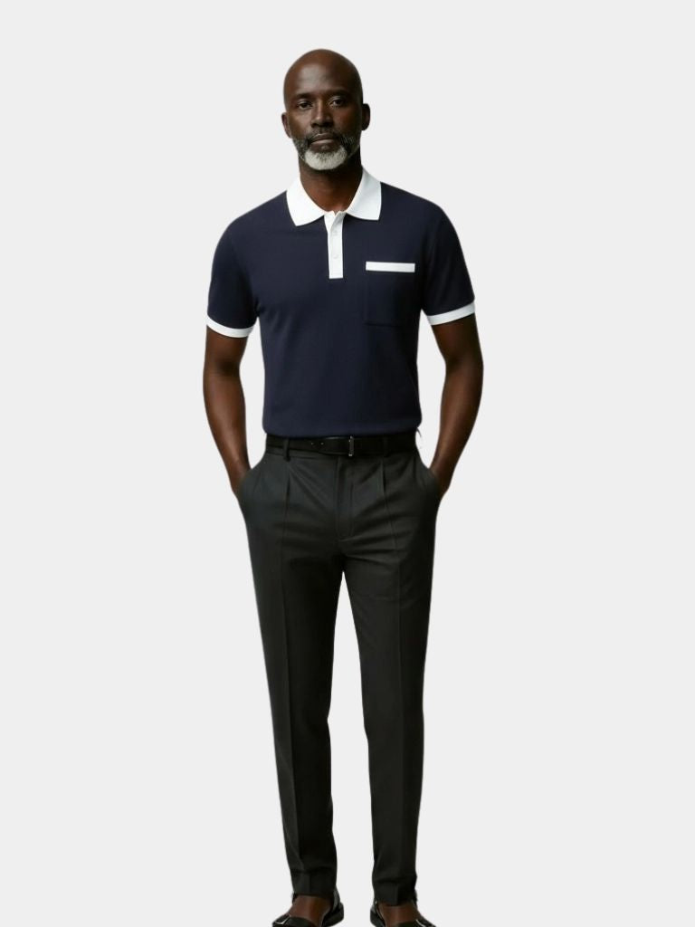 Elegant Golf Polo Shirt - Cross & Crown