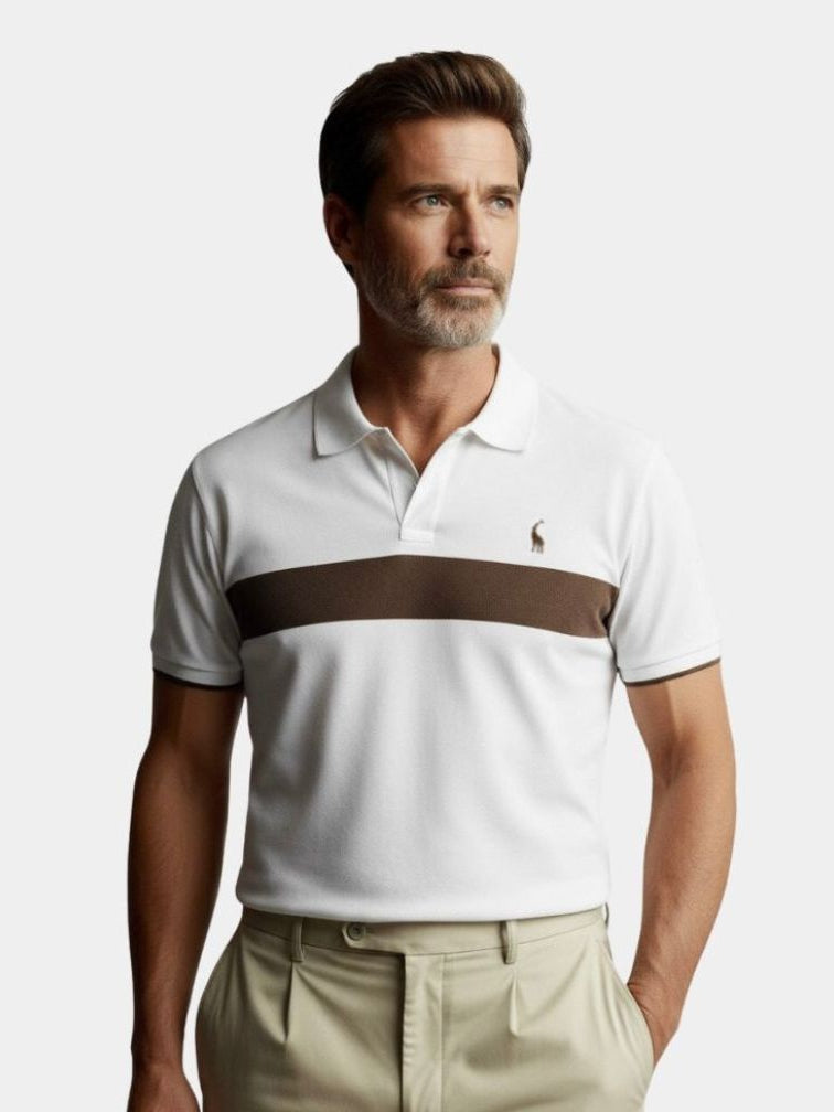Savanna Stripe Polo – Cross & Crown