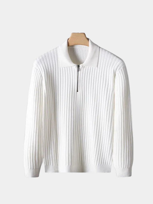 Alpine Riviera Knit Polo Pullover - Cross & Crown