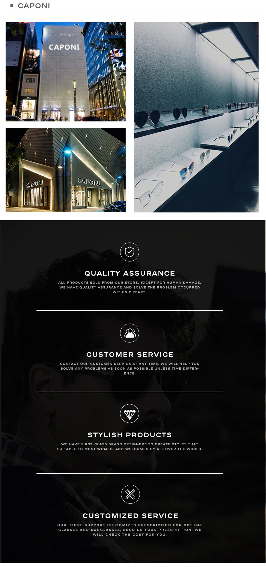 CAPONI Men Sunglasses Photochromic β Titanium Leg TR Frame Vintage Outdoor Eye Glasses Night Vision  Male Sun Glasses BSYS520