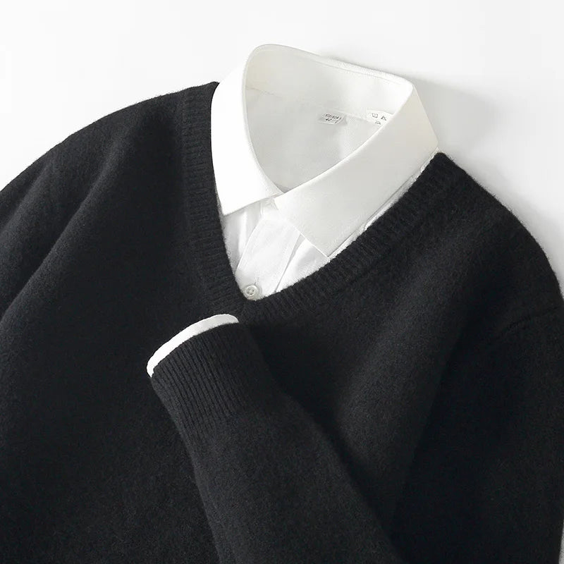 Men’s V-Neck Cashmere Sweater