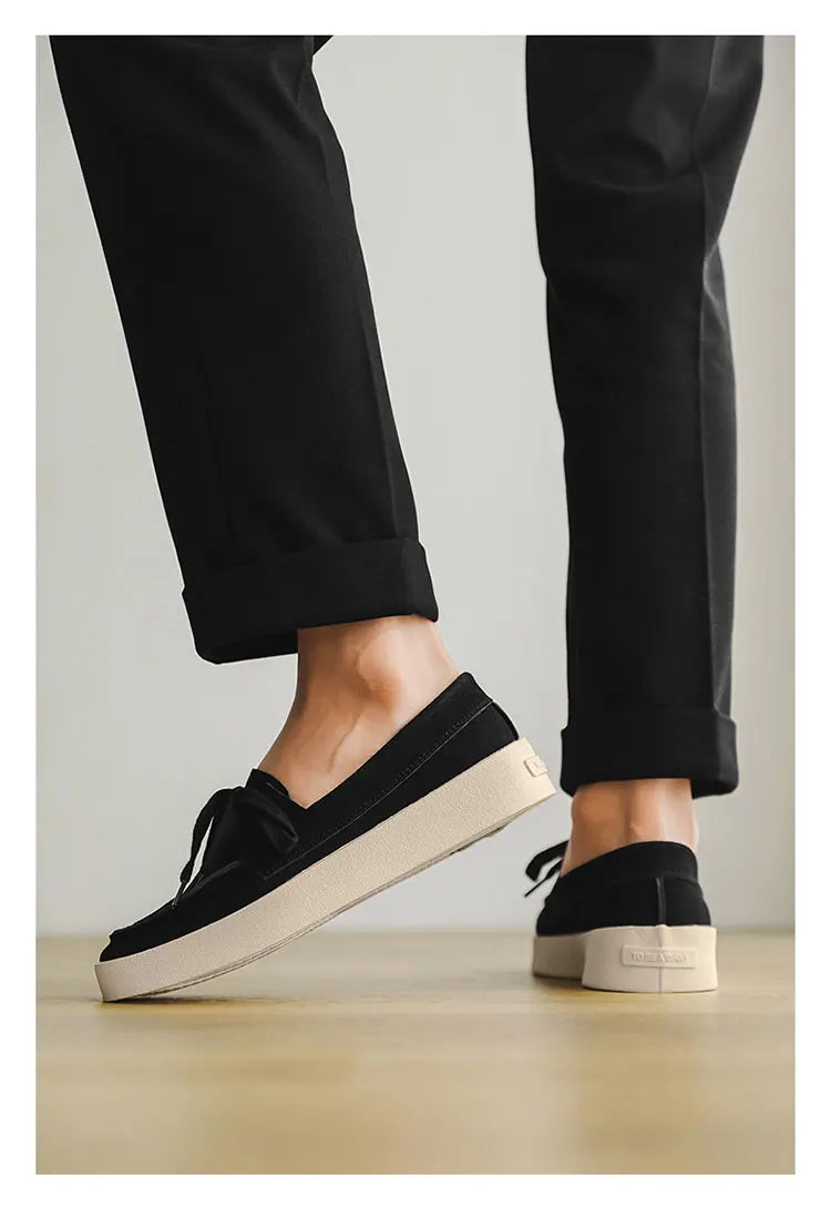 High Quality Men's Loafers Soft Suede Slip-on Shoes Man Flats Lightweight Comfortable Driving Shoes For Man Summer Casual Shoes
