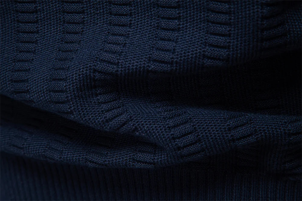 AIOPESON Luxury Striped Pullover Men Old Money Style Cotton Knitwear Thick Warm Crew Neck Winter Social Sweater Male