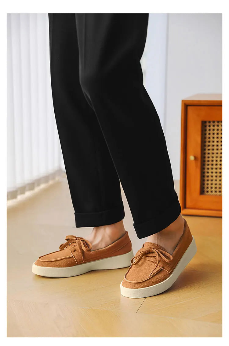 High Quality Men's Loafers Soft Suede Slip-on Shoes Man Flats Lightweight Comfortable Driving Shoes For Man Summer Casual Shoes