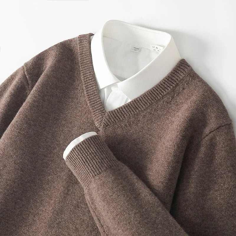 Men’s V-Neck Cashmere Sweater