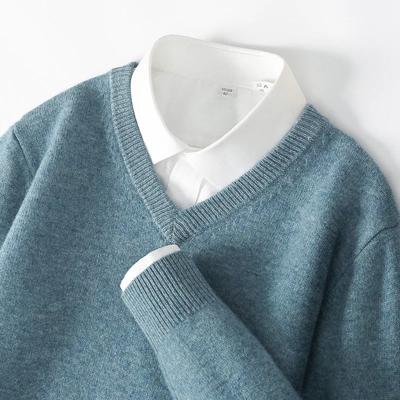 Men’s V-Neck Cashmere Sweater