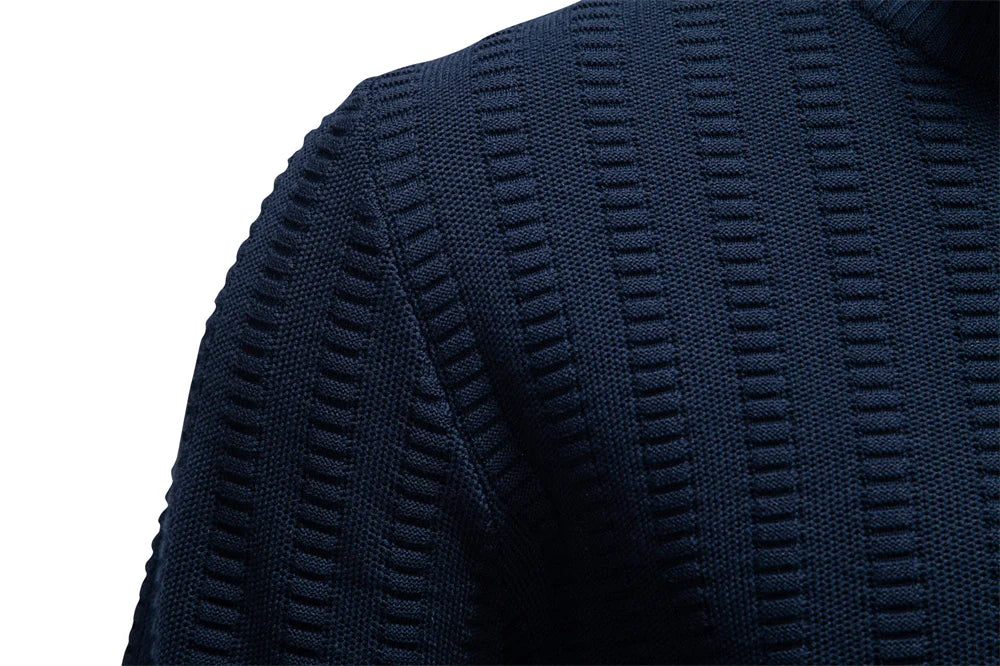 AIOPESON Luxury Striped Pullover Men Old Money Style Cotton Knitwear Thick Warm Crew Neck Winter Social Sweater Male