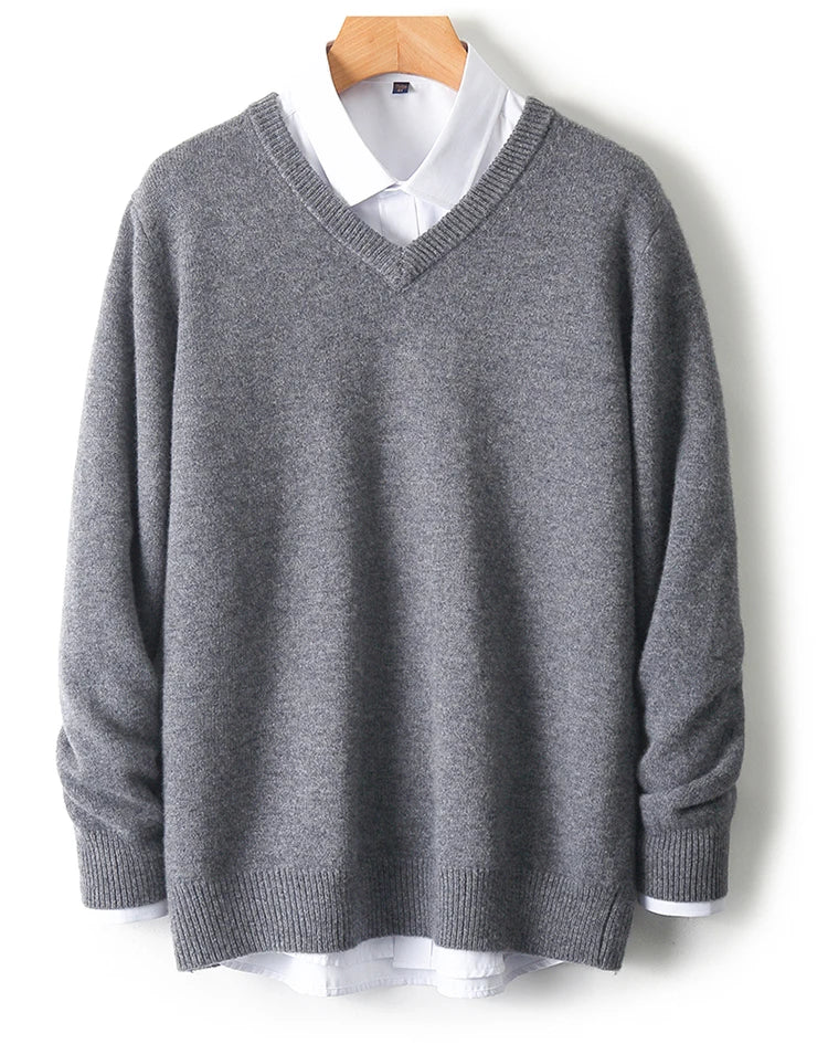 Men’s V-Neck Cashmere Sweater