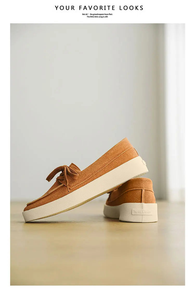 High Quality Men's Loafers Soft Suede Slip-on Shoes Man Flats Lightweight Comfortable Driving Shoes For Man Summer Casual Shoes