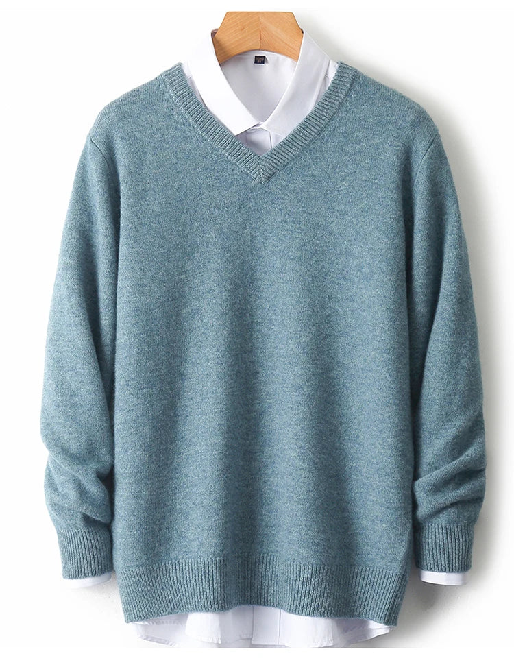 Men’s V-Neck Cashmere Sweater