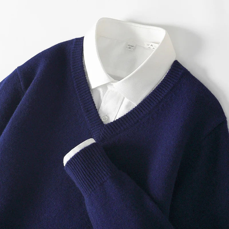 Men’s V-Neck Cashmere Sweater