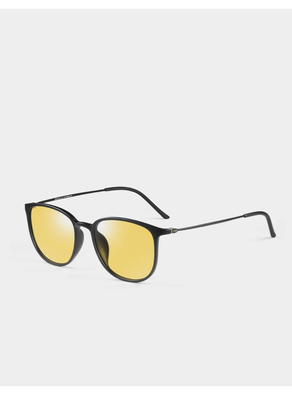 CAPONI Men Sunglasses Photochromic β Titanium Leg TR Frame Vintage Outdoor Eye Glasses Night Vision  Male Sun Glasses BSYS520
