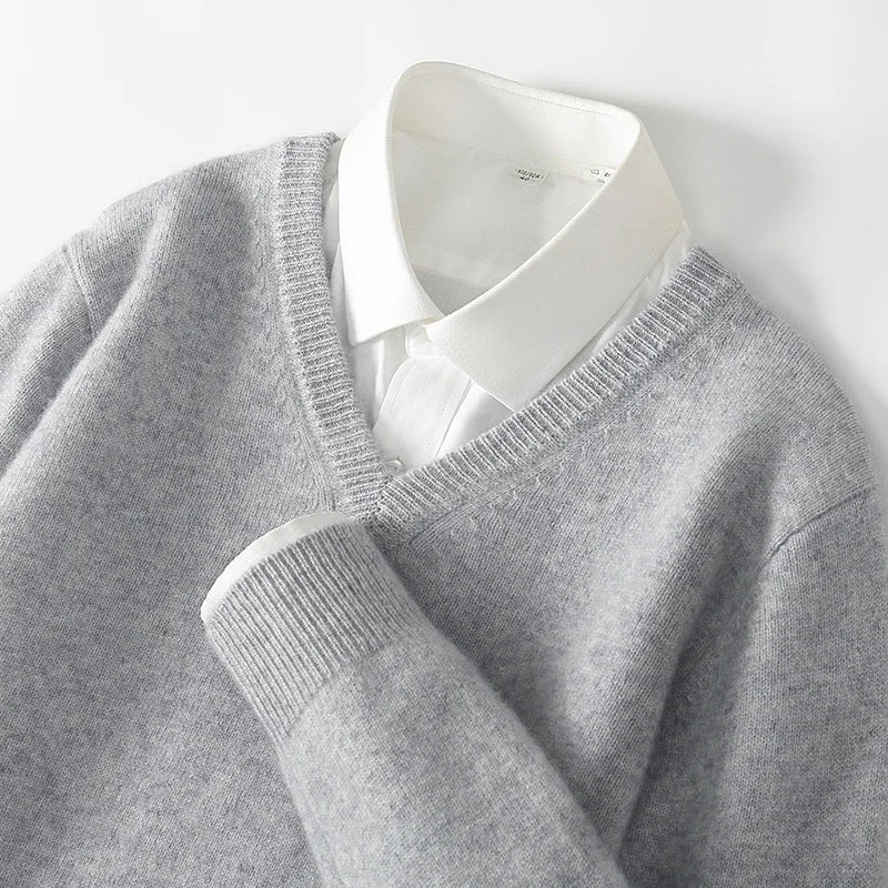 Men’s V-Neck Cashmere Sweater