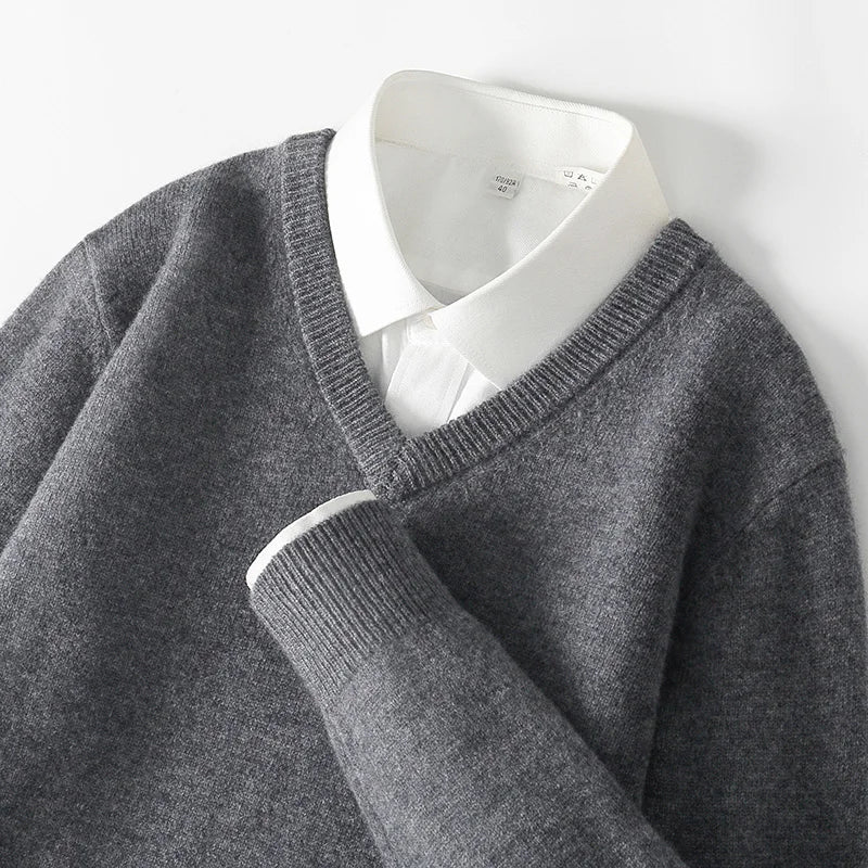 Men’s V-Neck Cashmere Sweater