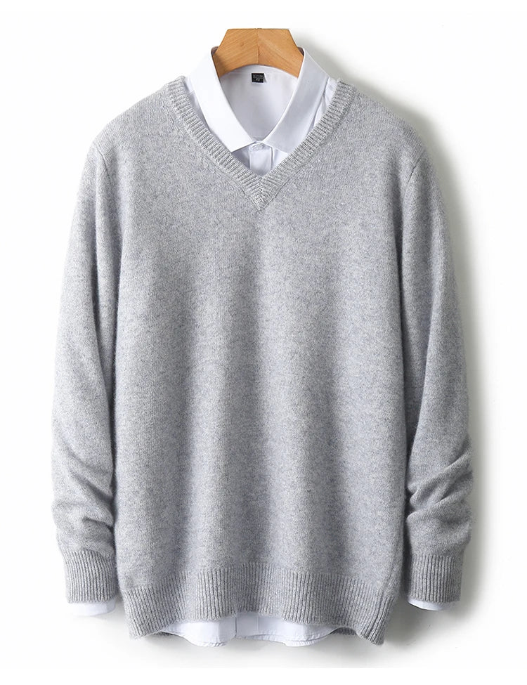 Men’s V-Neck Cashmere Sweater