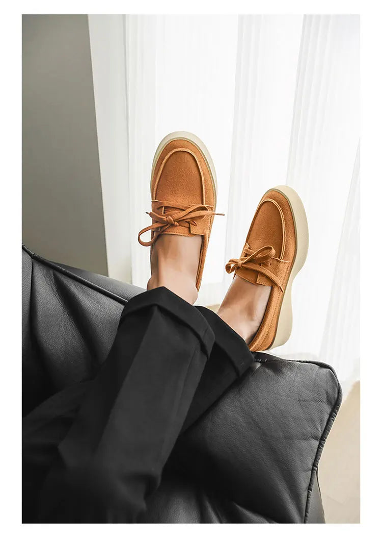 High Quality Men's Loafers Soft Suede Slip-on Shoes Man Flats Lightweight Comfortable Driving Shoes For Man Summer Casual Shoes