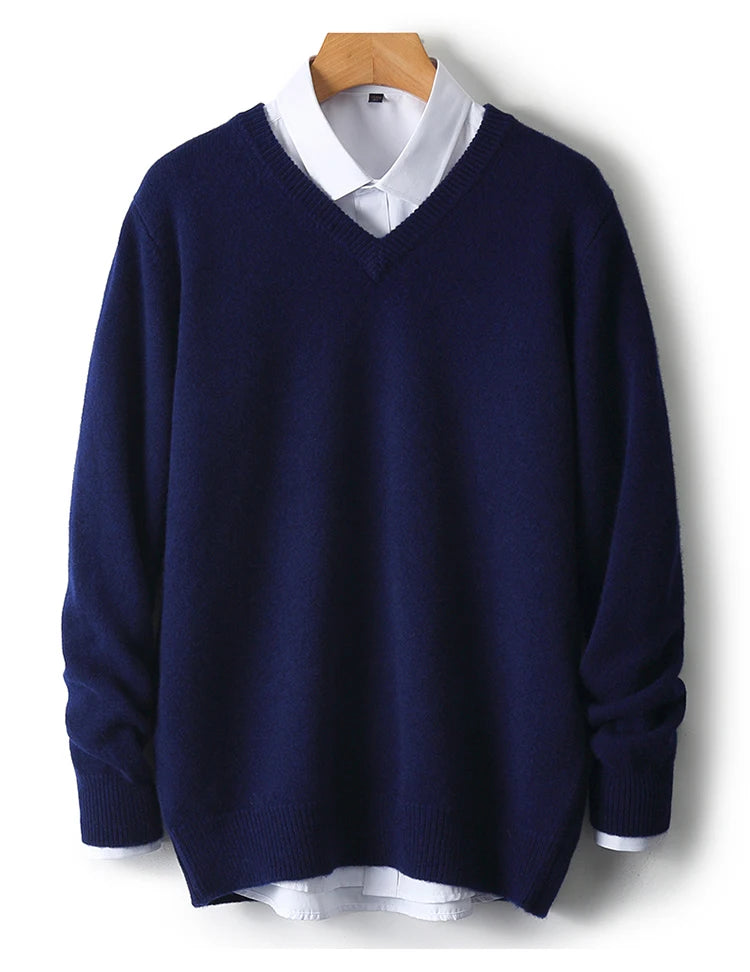 Men’s V-Neck Cashmere Sweater