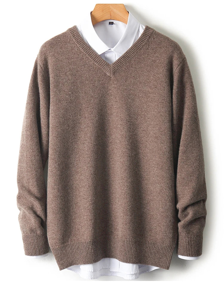 Men’s V-Neck Cashmere Sweater