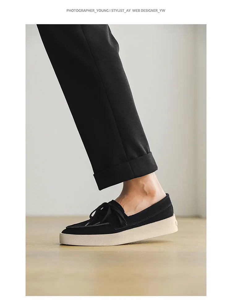 High Quality Men's Loafers Soft Suede Slip-on Shoes Man Flats Lightweight Comfortable Driving Shoes For Man Summer Casual Shoes