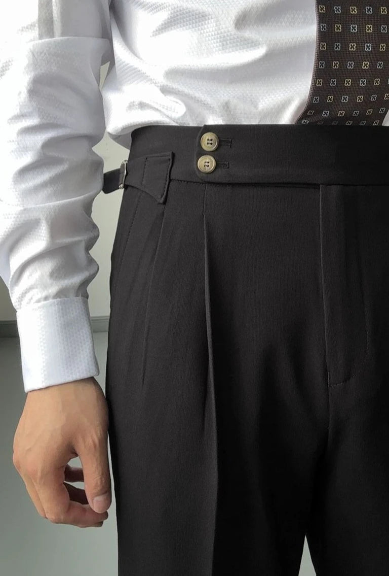 High Waist Slim Fit Business Man Suits Pants Summer 2025 Cheap Elegant Fashion Chinese Homme Up Straight Suit Trousers for Men