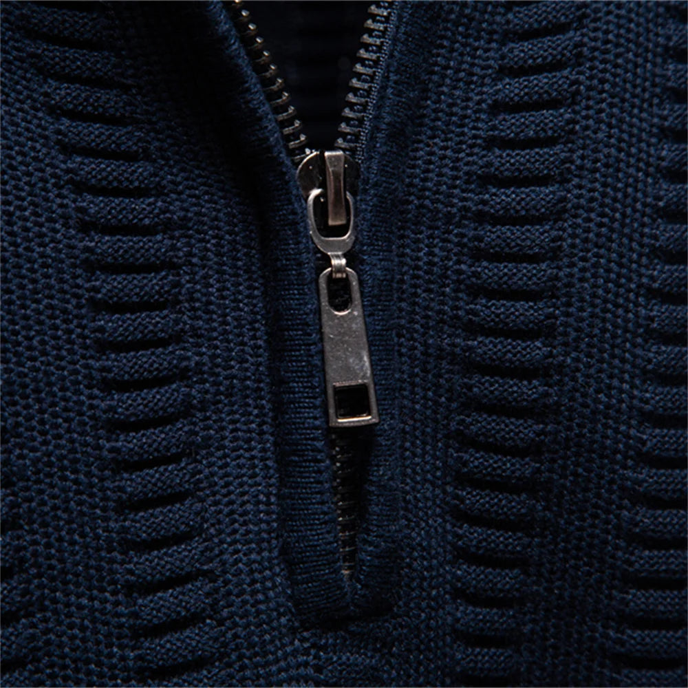 AIOPESON Luxury Striped Pullover Men Old Money Style Cotton Knitwear Thick Warm Crew Neck Winter Social Sweater Male