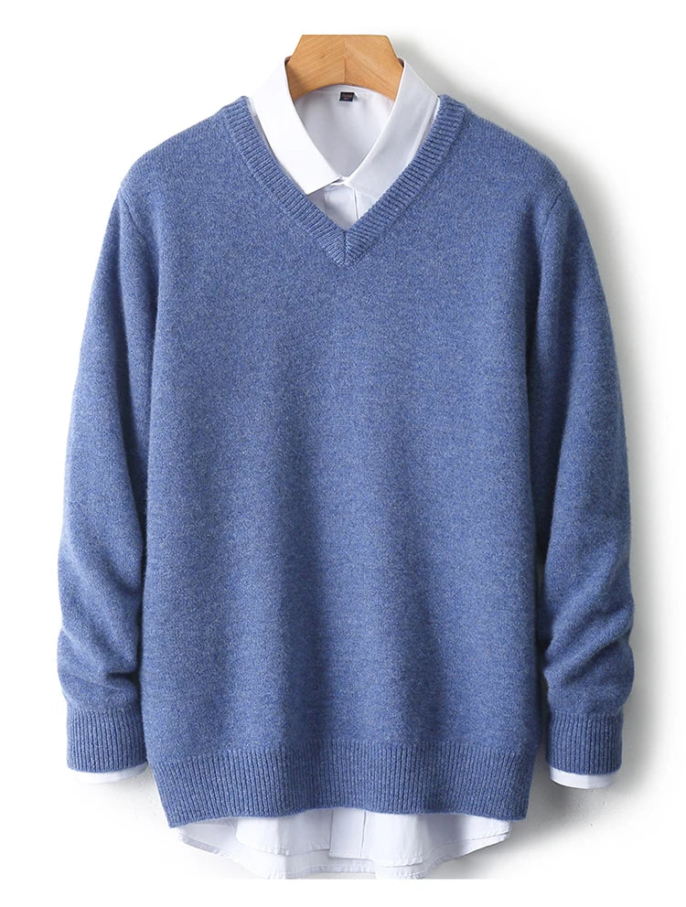 Men’s V-Neck Cashmere Sweater