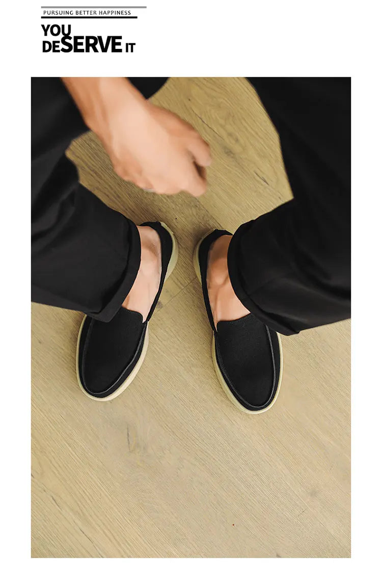 High Quality Men's Loafers Soft Suede Slip-on Shoes Man Flats Lightweight Comfortable Driving Shoes For Man Summer Casual Shoes