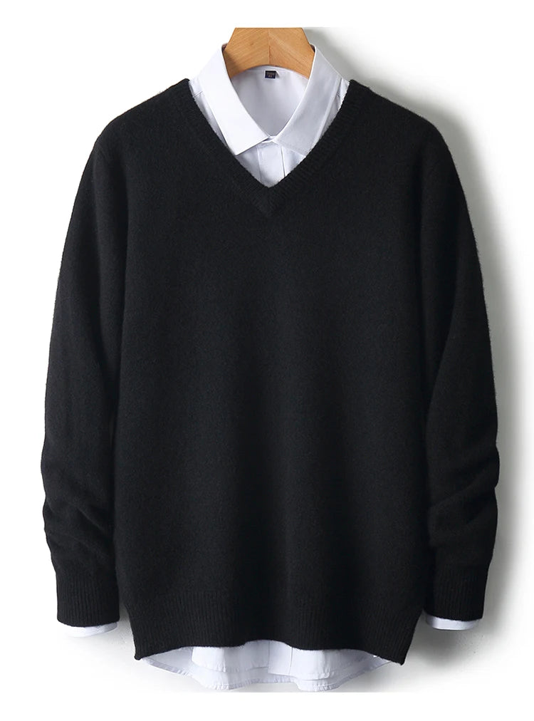 Men’s V-Neck Cashmere Sweater