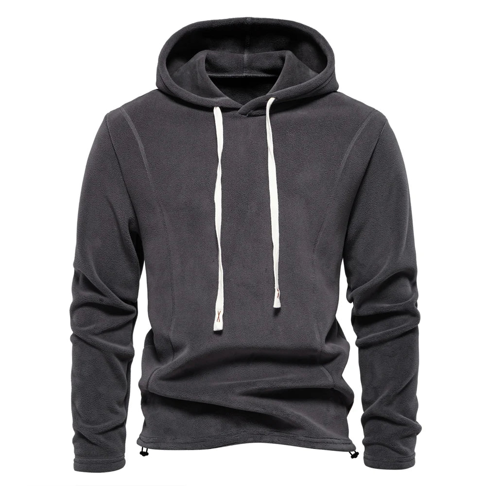 AIOPESON Brand Quality Thicken Warm Fleece Jacket for Men Zipper Neck Pullover Men's Sweatshirt Soft Shell Mens Jacket
