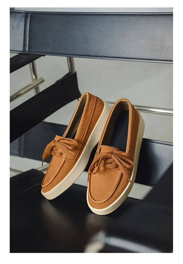 High Quality Men's Loafers Soft Suede Slip-on Shoes Man Flats Lightweight Comfortable Driving Shoes For Man Summer Casual Shoes
