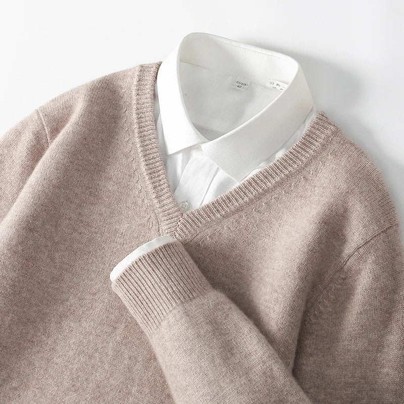 Men’s V-Neck Cashmere Sweater