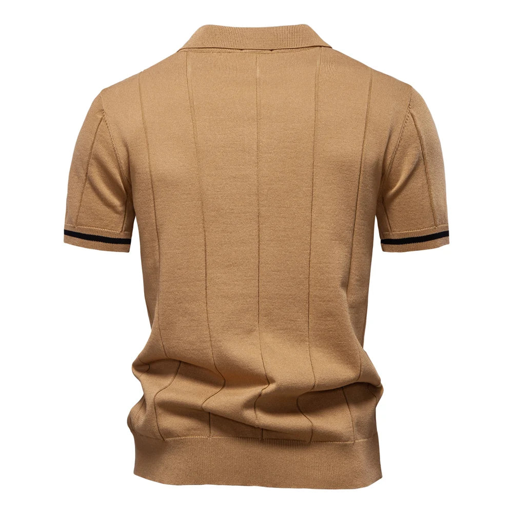 Ashbourner Modern V-Neck Polo Sweater