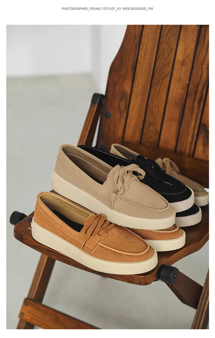 High Quality Men's Loafers Soft Suede Slip-on Shoes Man Flats Lightweight Comfortable Driving Shoes For Man Summer Casual Shoes