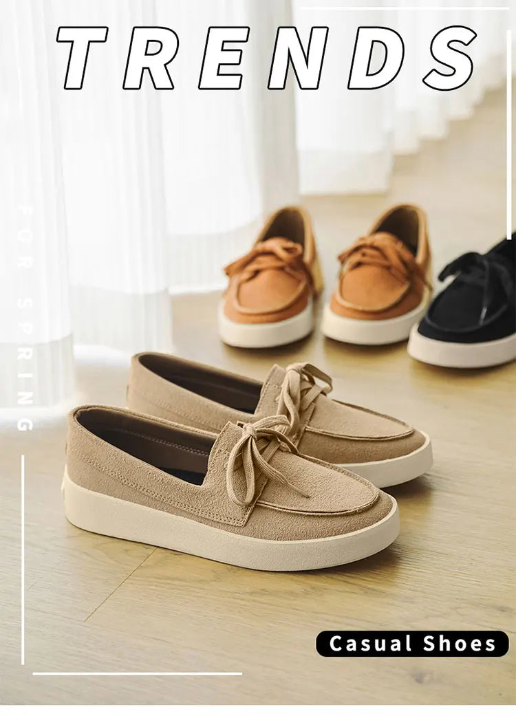 High Quality Men's Loafers Soft Suede Slip-on Shoes Man Flats Lightweight Comfortable Driving Shoes For Man Summer Casual Shoes
