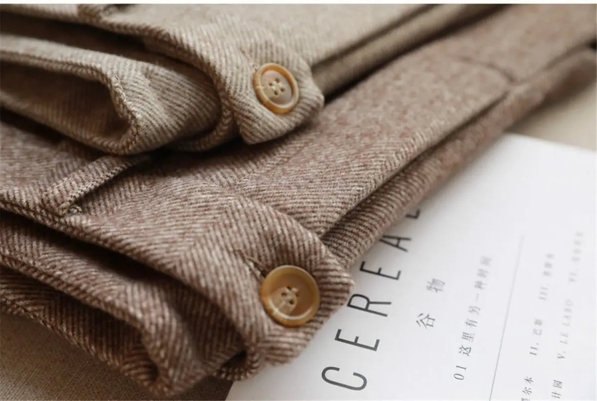 High Waist Women Suit Pants Office Ladies Harem Pencil Pants Korean Fashion Trousers Casual Button Loose Female Khaki Pants New