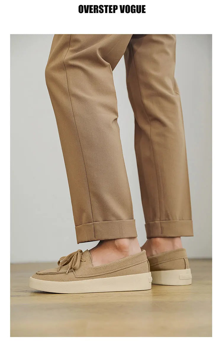 High Quality Men's Loafers Soft Suede Slip-on Shoes Man Flats Lightweight Comfortable Driving Shoes For Man Summer Casual Shoes