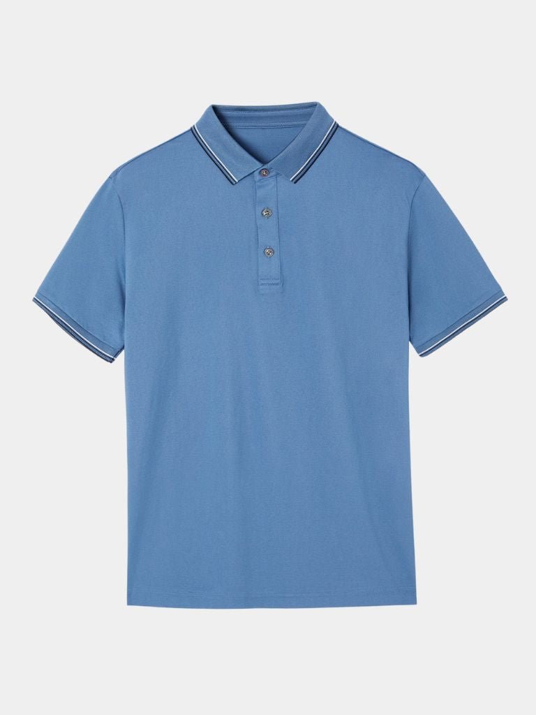 Azure Classic Polo – Cross & Crown