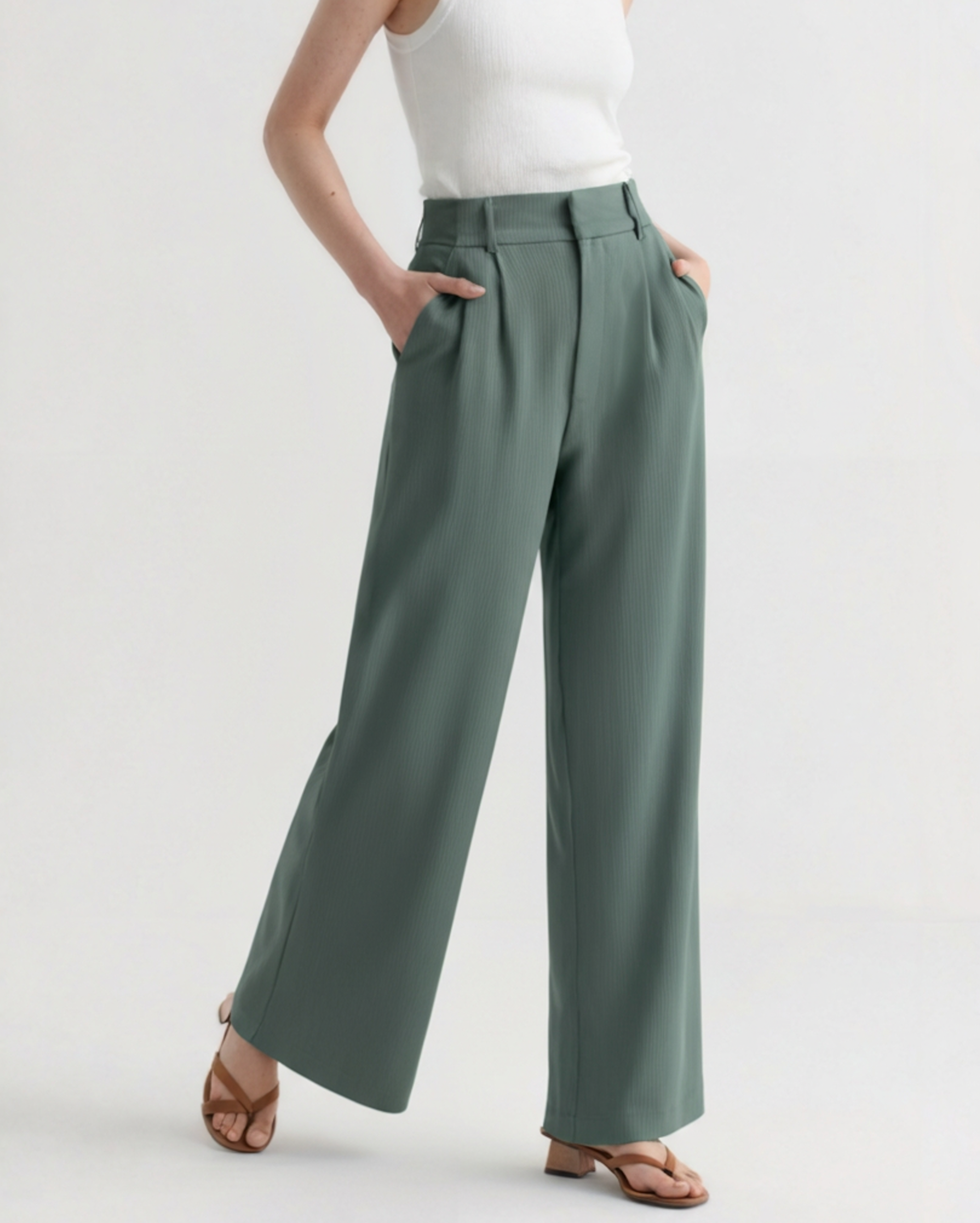 Women’s Wide-Leg Tailored Pants