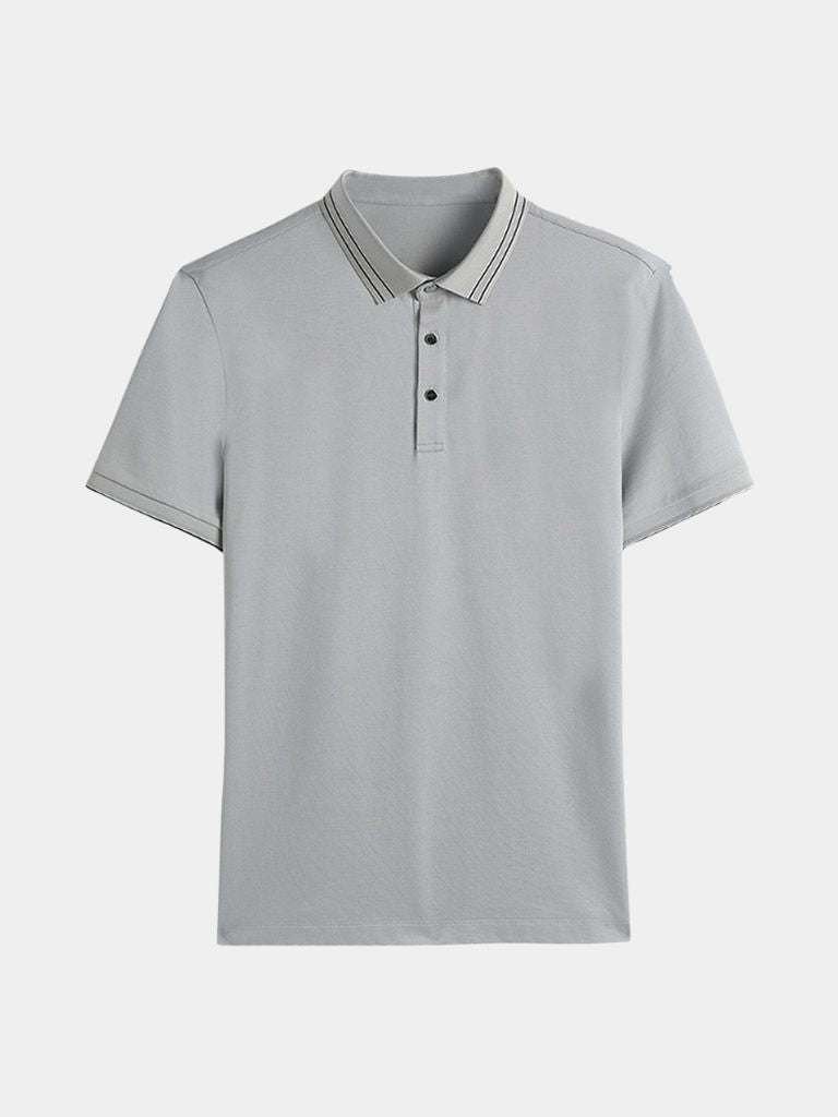 Obsidian Trim Polo – Cross & Crown