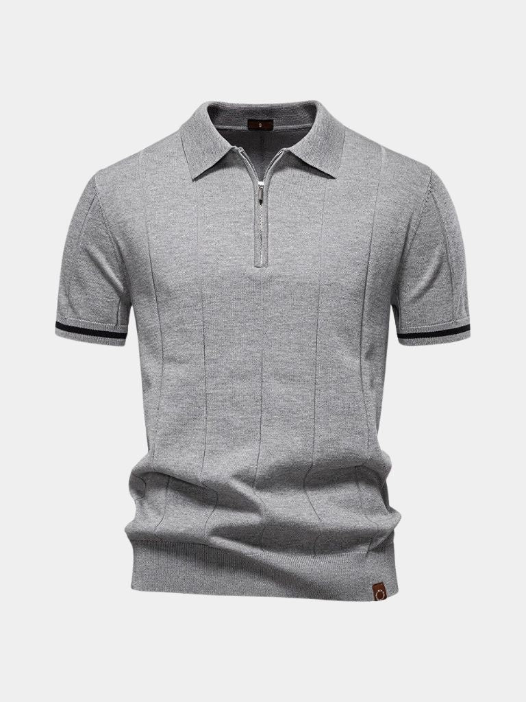 Royal Zip Polo – Cross & Crown