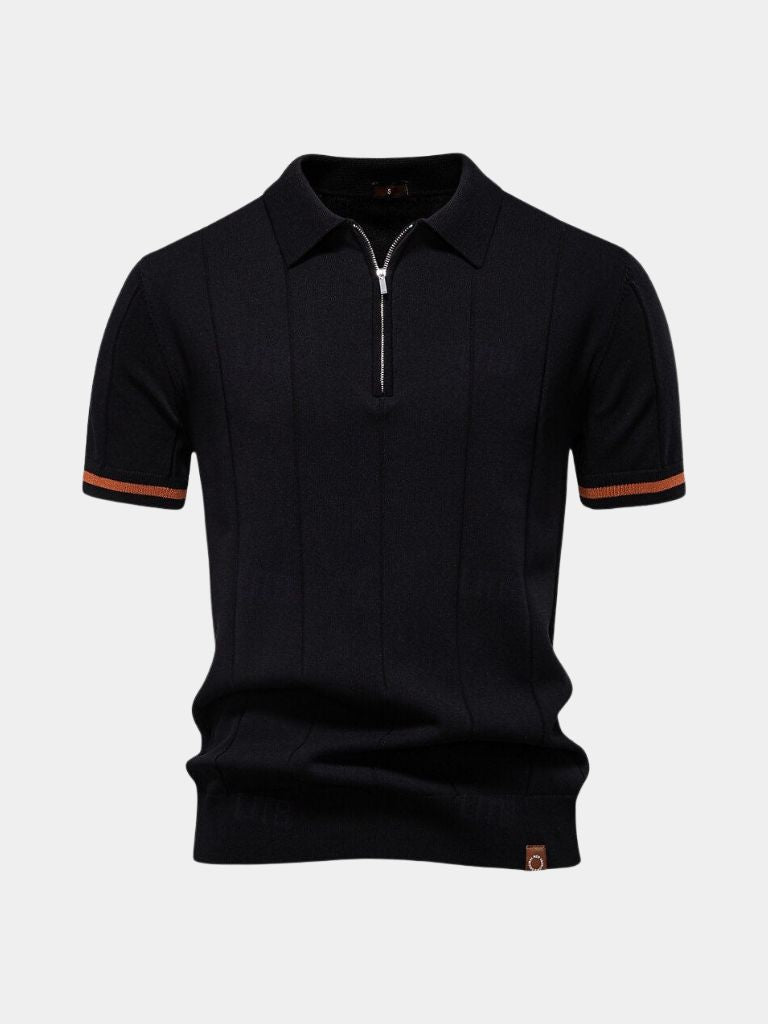 Royal Zip Polo – Cross & Crown