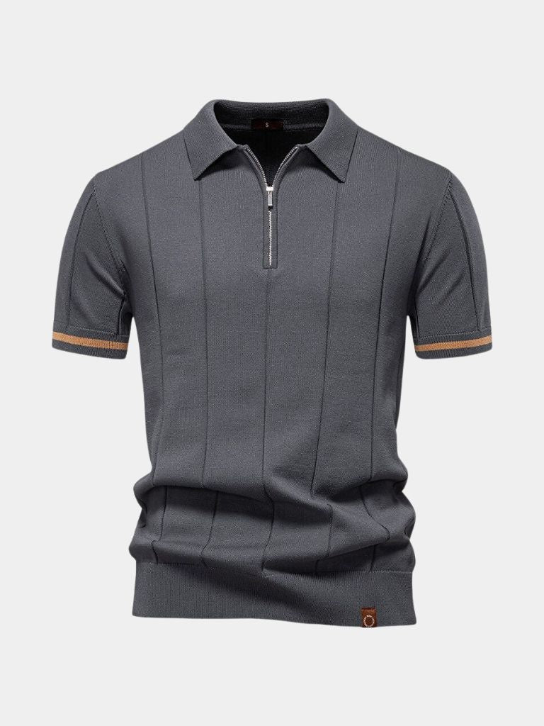 Royal Zip Polo – Cross & Crown