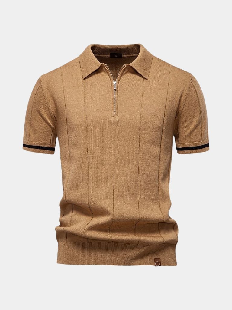 Royal Zip Polo – Cross & Crown