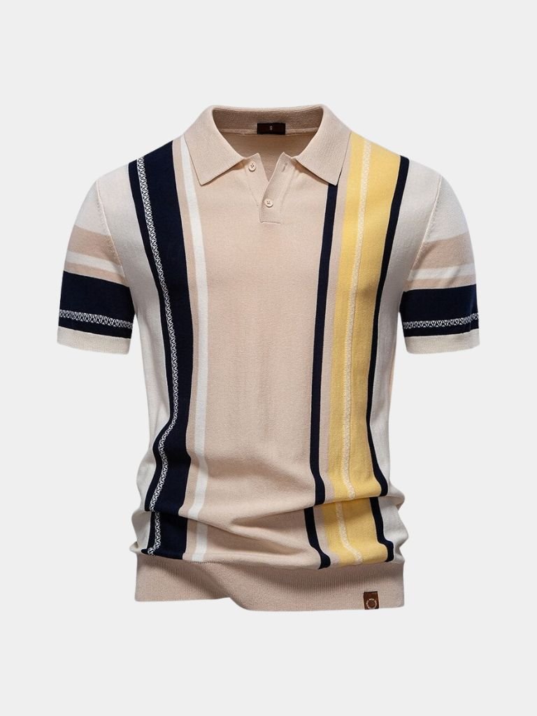 Sundown Stripes Polo – Cross & Crown