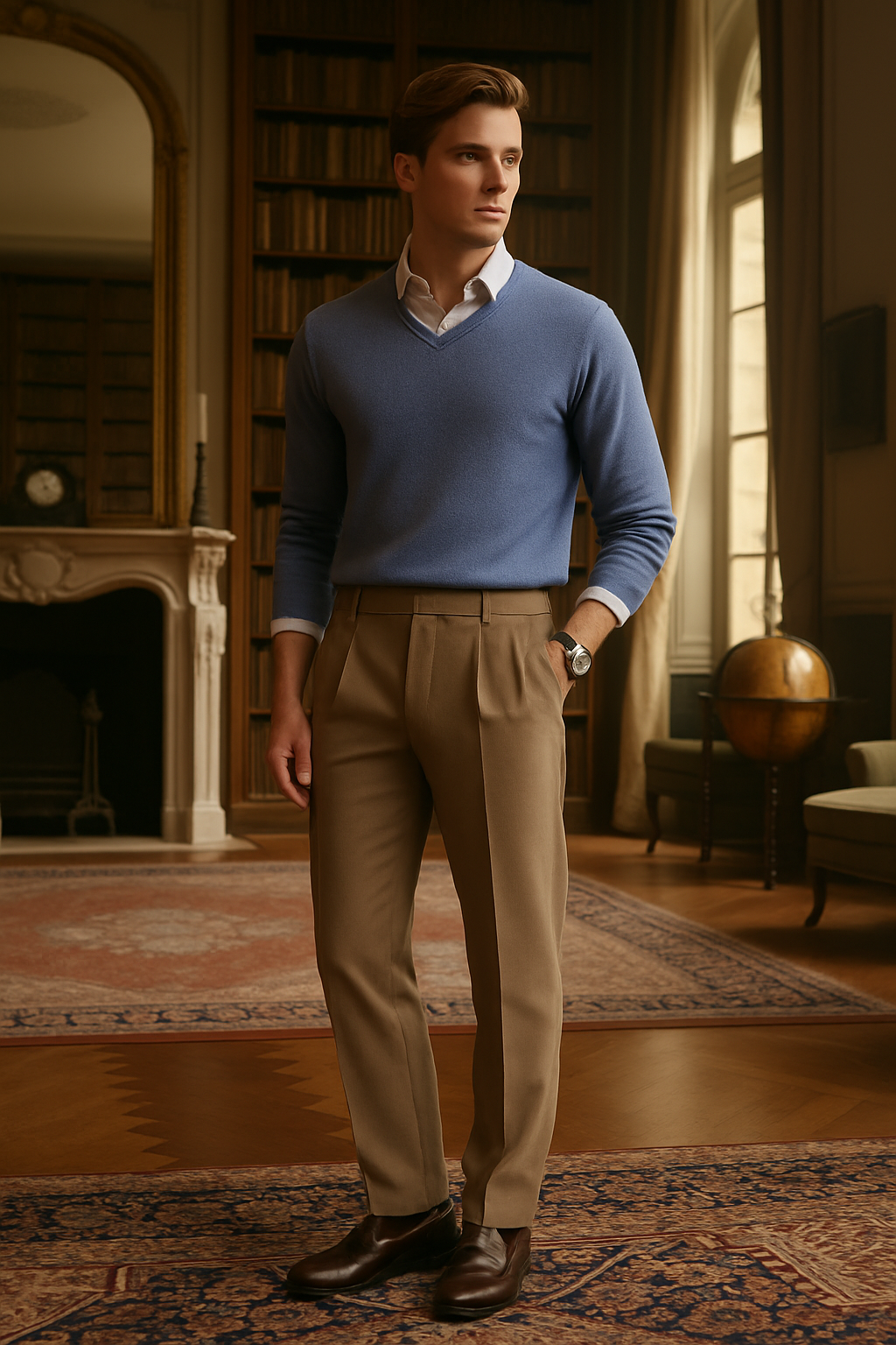 Men’s V-Neck Cashmere Sweater